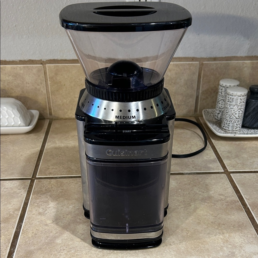 Cuisinart Silver and Black Coffee Grinder